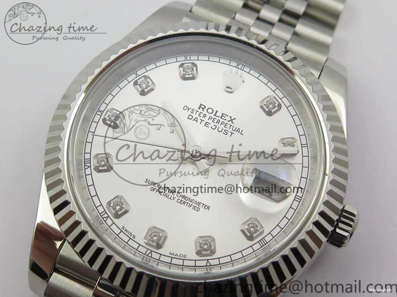 Dial Diamond A3235 Edition Bracelet DateJust Noob Silver 904L SS Jubilee Best 126334 on 1:1 0104